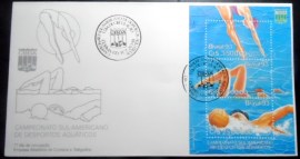 FDC oficial nº 583 de 1993 Desportos Aquáticos