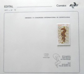 Edital nº 16 de 1977 Congresso Odontologia