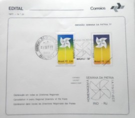 Edital nº 23 de 1977 Semana da Pátria