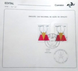 Edital de lançamento nº 27 de 1978 Ação de Graças