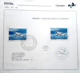 Edital nº 13 de 1979 Embraer