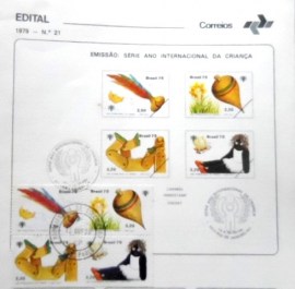 Edital nº 18 de 1979 Ano Internacional da Criança