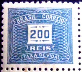 Selo postal do Brasil de 1938 Cifra Horizontal 200