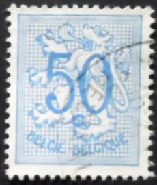 Selo postal da Bélgica de 1951 Number on Heraldic Lion