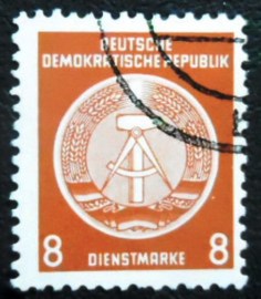 Selo postal da Alemanha Democrática de 1954 Hammer and Compass