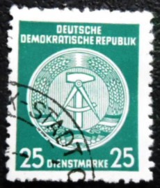 Selo postal da Alemanha Democrática de 1954 Hammer and Compass