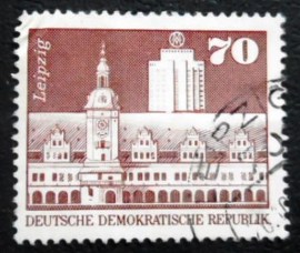 Selo postal da Alemanha Democrática de 1973 Old Town Hall