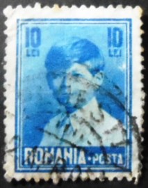 Selo postal da Romênia de 1928 King Michael child 10