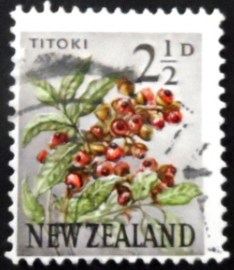 Selo postal da Nova Zelândia de 1961 Titoki