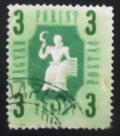 Selo postal da Hungria de 1946 Agriculture