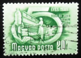 Selo postal da Hungria de 1951 Heavy industry