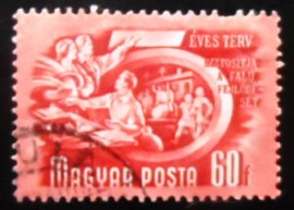 Selo postal da Hungria de 1951 Heavy industry