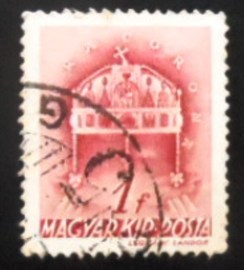 Selo postal da Hungria de 1939 Crown of St. Stephen