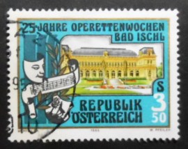 Selo postal da Áustria de 1985 Operettas Weeks in Bad Ischl