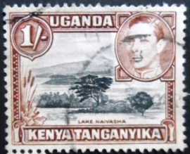 Selo postal da África Oriental Britânica de 1938 Lake Naivasha