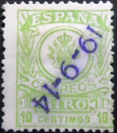 Selo postal da Espanha de 1911 Coat of Arms