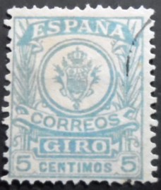 Selo postal da Espanha de 1911 Coat of Arms