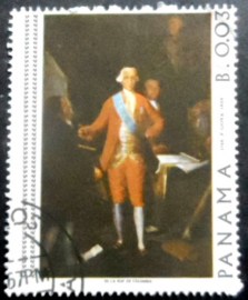 Selo postal do Panamá de 1967 Count Floridablanca