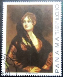 Selo postal do Panamá de 1967 Doña Isabel Cobos de Porcel