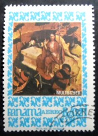 Selo postal do Panamá de 1967 The Arisen Christ
