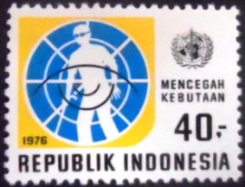 Selo postal da indonésia de 1976 World Health Day