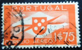 Selo postal de Portugal de 1936 Shield and Propeller