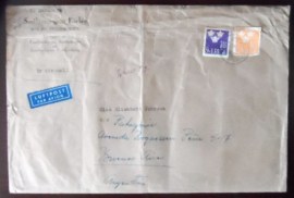 Imagem do Envelope circulado em 1956 Suécia - Argentina