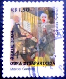 Selo postal Regular emitido no Brasil em 2004 - 833 U