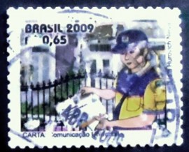 Selo postal Regular emitido no Brasil em 2009 - 846 U