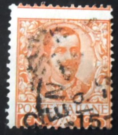 Selo postal da Itália de 1906 Vittorio Emanuele III overprinted