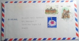 Envelope circulado em 1984 entre Japão x Brasil