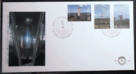 Envelope FDC da Holanda de 1994 Lighthouses