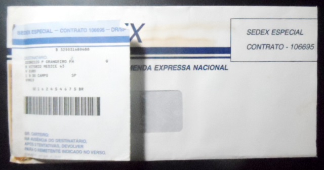 Envelope Circulado de 1995 Sedex Especial