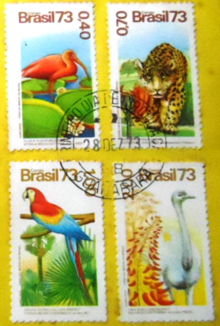 FDC oficial de 1973 Fauna e Flora