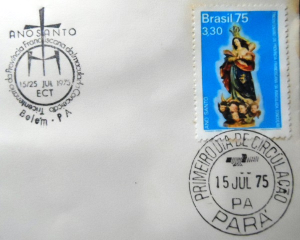 FDC Oficial nº 71 de 1975 Ano Santo e Província