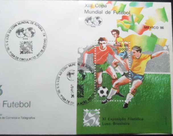 Envelope EPD de 1986 Copa do Mundo do México 86