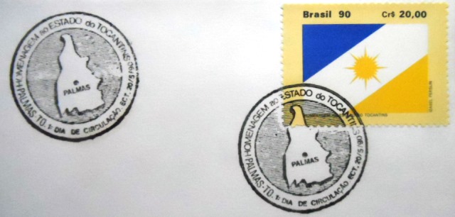 FDC Oficial de 1990 nº 504 Tocantins