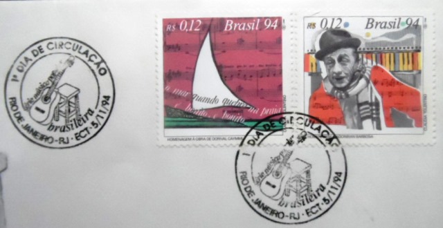 FDC Oficial de 1994 nº 633 Compositores Brasileiros