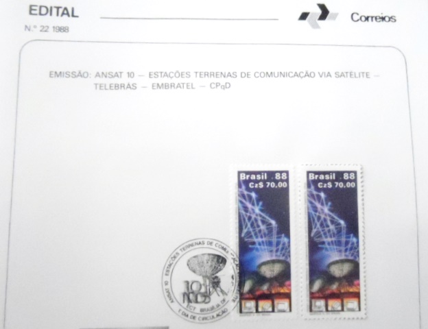 Edital de lançamento nº 22 de 1988 ANSAT 10