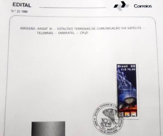 Edital de lançamento nº 22 de 1988 ANSAT 10