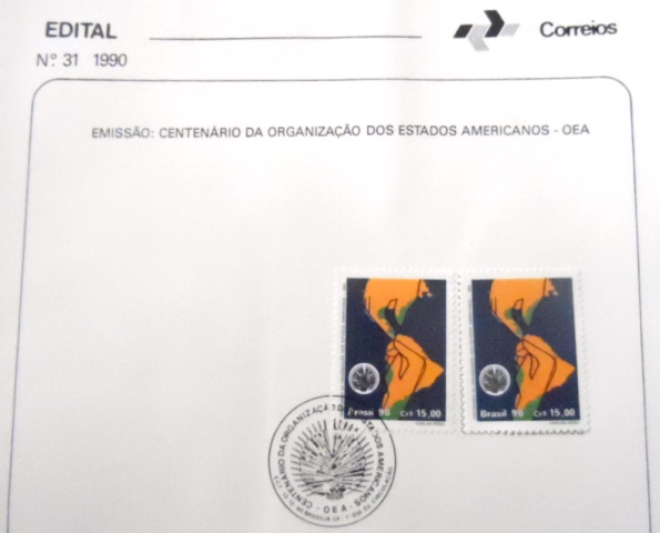 Edital de Lançamento nº31 de 1990 Centenário da OEA