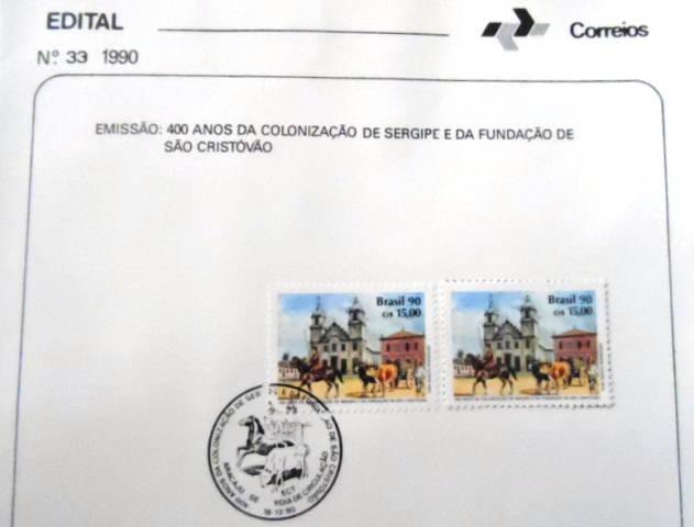 Edital de Lançamento nº33 de 1990 Colonização de Sergipe