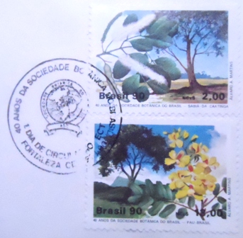 FDC Oficial de 1990 nº 490 Sociedade Botânica