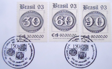 FDC Oficial 589 de 1993 150 Anos dos Olhos-de-Boi