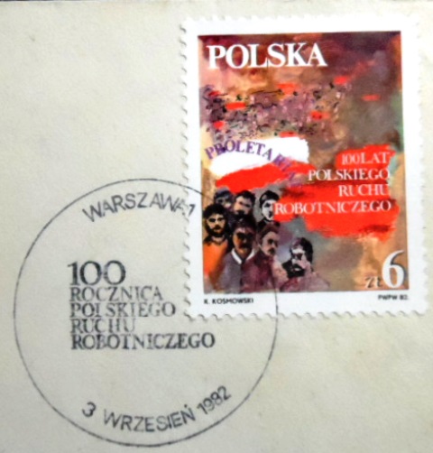 FDC da Polônia de 1982 Polish Workers' Movement