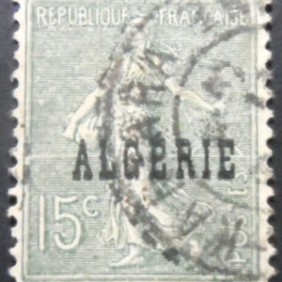 1924 - Type Semeuse overprinted ALGERIE 15