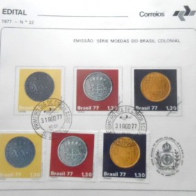 1977 - Moedas do Brasil Colonial