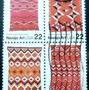 Série de selos postais dos Estados Unidos de 1986 Navajo Art