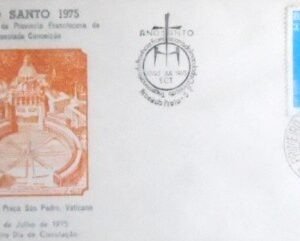 FDC Oficial do Brasil de 1975 Ano Santo e Província RP