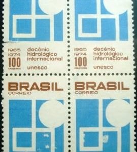 Quadra de selos postais comemorativos de 1966 - C 550 N